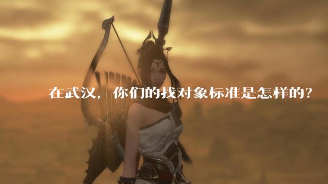 在武汉，你们的找对象标准是怎样的？