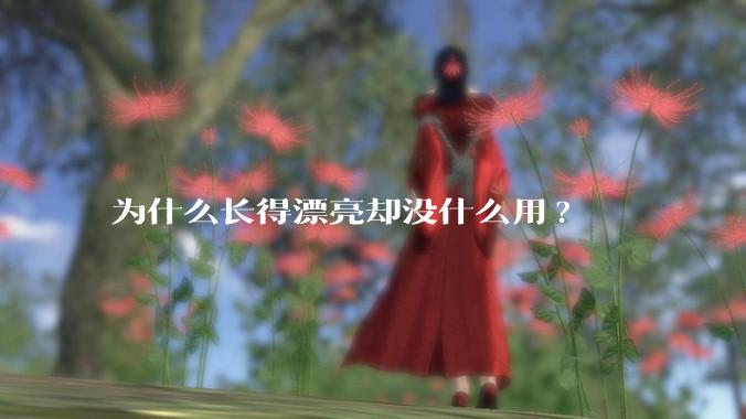 为什么长得漂亮却没什么用?